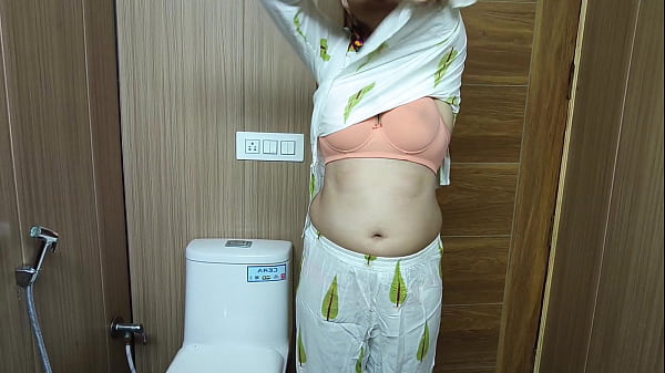 Trying My Stepmother'_s Delicious Pussy in the Bathroom. Full Video