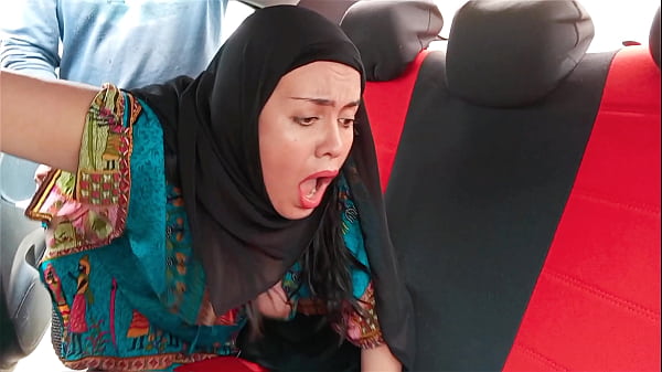 Indian stepmother wearing hijab gets fucked in car