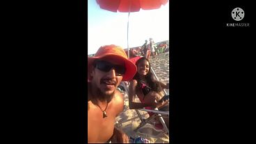 Young girl drinks a caipirinha on Copacabana beach and ends up falling on the pitbull's dick porn Jasmine Santanna Pitbull Porn Wallif Santos